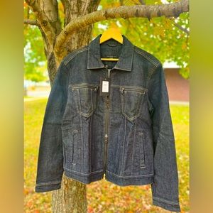 John Varvatos dark blue denim jacket